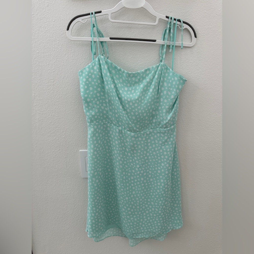 Gianni Bini Light Green Smocked Dress